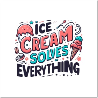 Ice cream Posters and Art